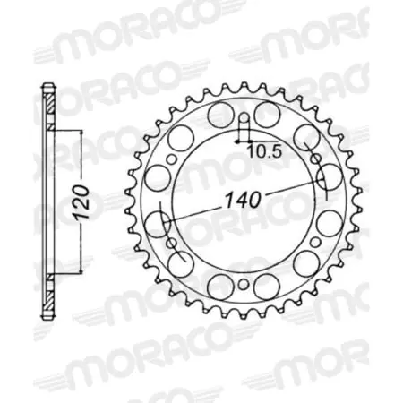 Couronne Supersprox Alu 32010-42