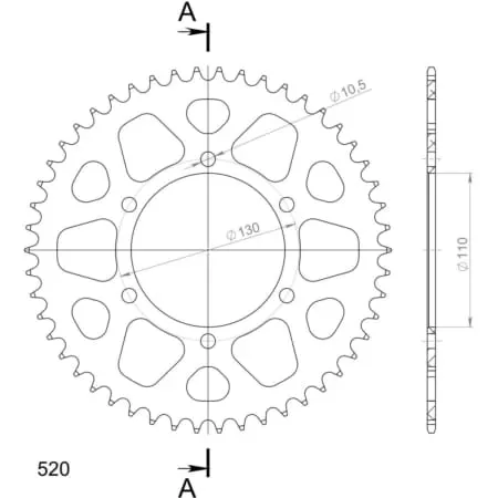 Couronne Supersprox Alu Jta486-50 51-32029-50