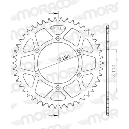 Couronne Supersprox Alu Ral-486:42