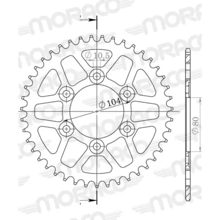 Couronne Supersprox Alu Jta1489-47 51-29018-47