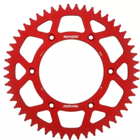 Couronne Supersprox Alu Ral-210:51-Red
