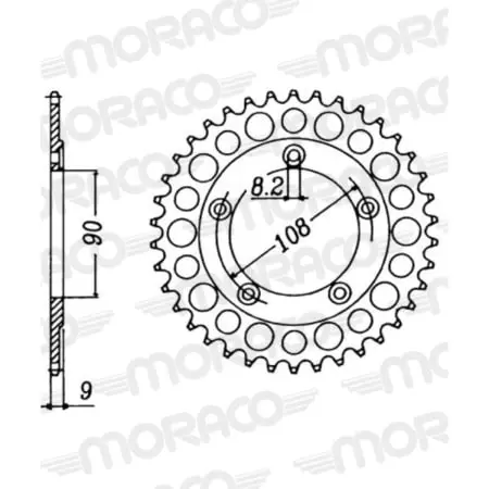 Couronne Supersprox Alu 51-32074-38