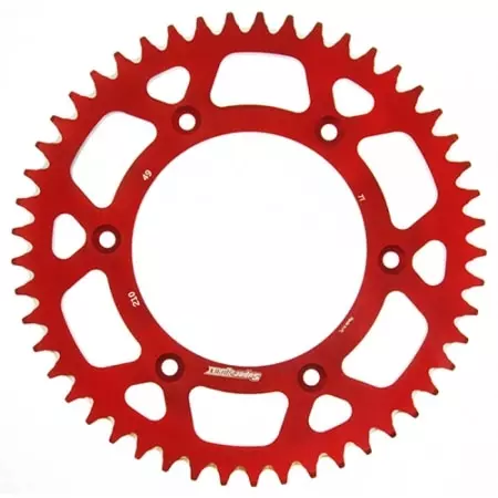 Couronne Supersprox Alu Ral-210:49-Red 51-32045-49 Red