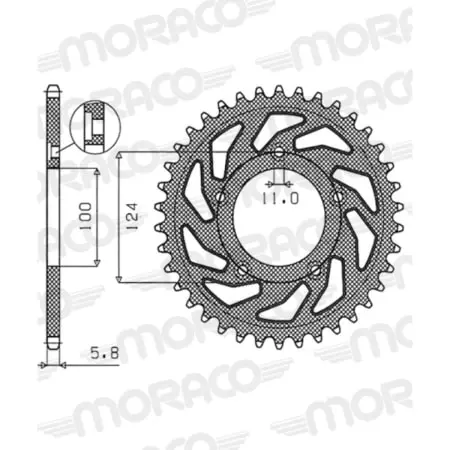 Couronne Supersprox Alu 51-32216-39