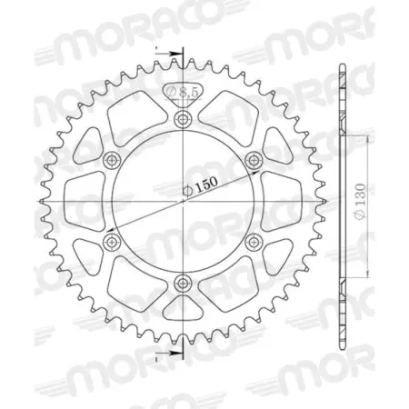 Couronne Superprox Stealth 245/2.2:49 Noir