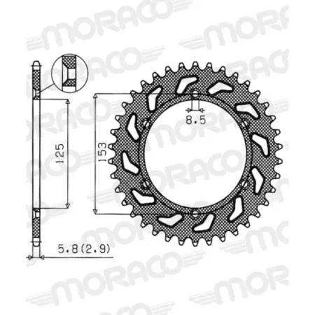 Couronne Superprox Stealth 210.6:52 Rouge