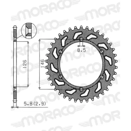 Couronne Superprox Stealth 808.4:44 Or