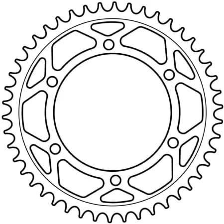 Couronne Supersprox Alu Ral-1131:52-Rouge