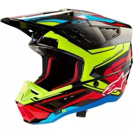 Casque Cross Alpinestars SM5 Action 2 Noir Jaune