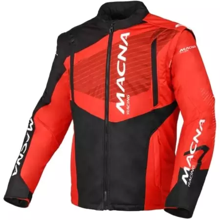 Blouson Macna Crest Noir Rouge