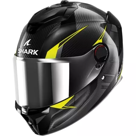 Casque Shark Spartan GT Pro Kultram Carbon Noir Jaune Brillant