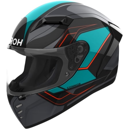 Casque Airoh Connor Dunk Noir Bleu Brillant