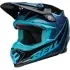Casque Cross Bell Moto-9S Flex Sprite Noir Brillant Bleu