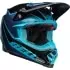 Casque Cross Bell Moto-9S Flex Sprite Noir Brillant Bleu
