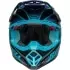 Casque Cross Bell Moto-9S Flex Sprite Noir Brillant Bleu