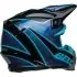 Casque Cross Bell Moto-9S Flex Sprite Noir Brillant Bleu