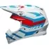 Casque Cross Bell Moto-9S Flex Banshee Blanc Brillant Rouge