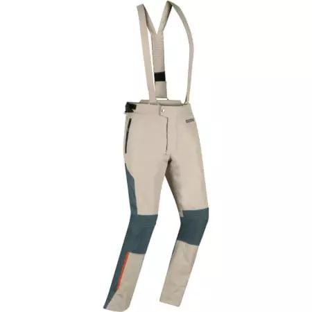 Pantalon Bering Siberia Beige Gris Orange - Pantalon moto BERING