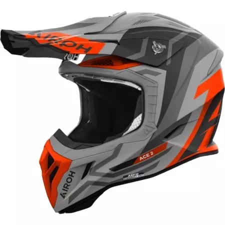 Casque Cross Airoh Aviator Ace 2 Ground Orange Mat