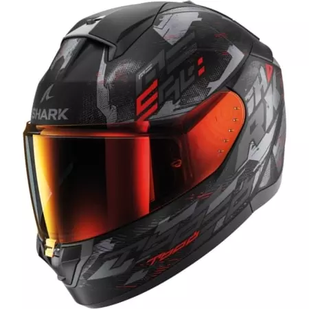 Casque Shark Ridill 2 Molokai Noir Anthracite Rouge Mat - Casque Intégral SHARK