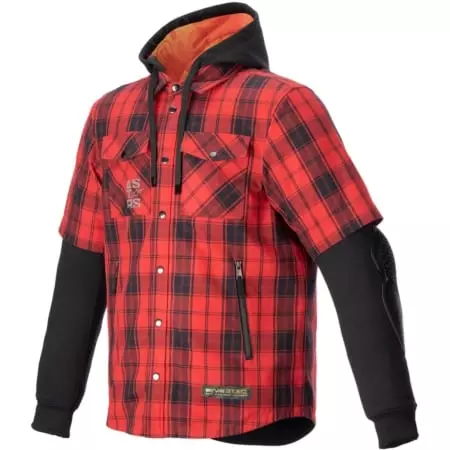 Chemise Alpinestars MO.ST.EQ Tartan Rouge Noir