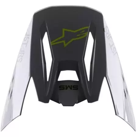 Casquette Cross Alpinestars S-M5 Bond Argenté Jaune Fluo Brillant