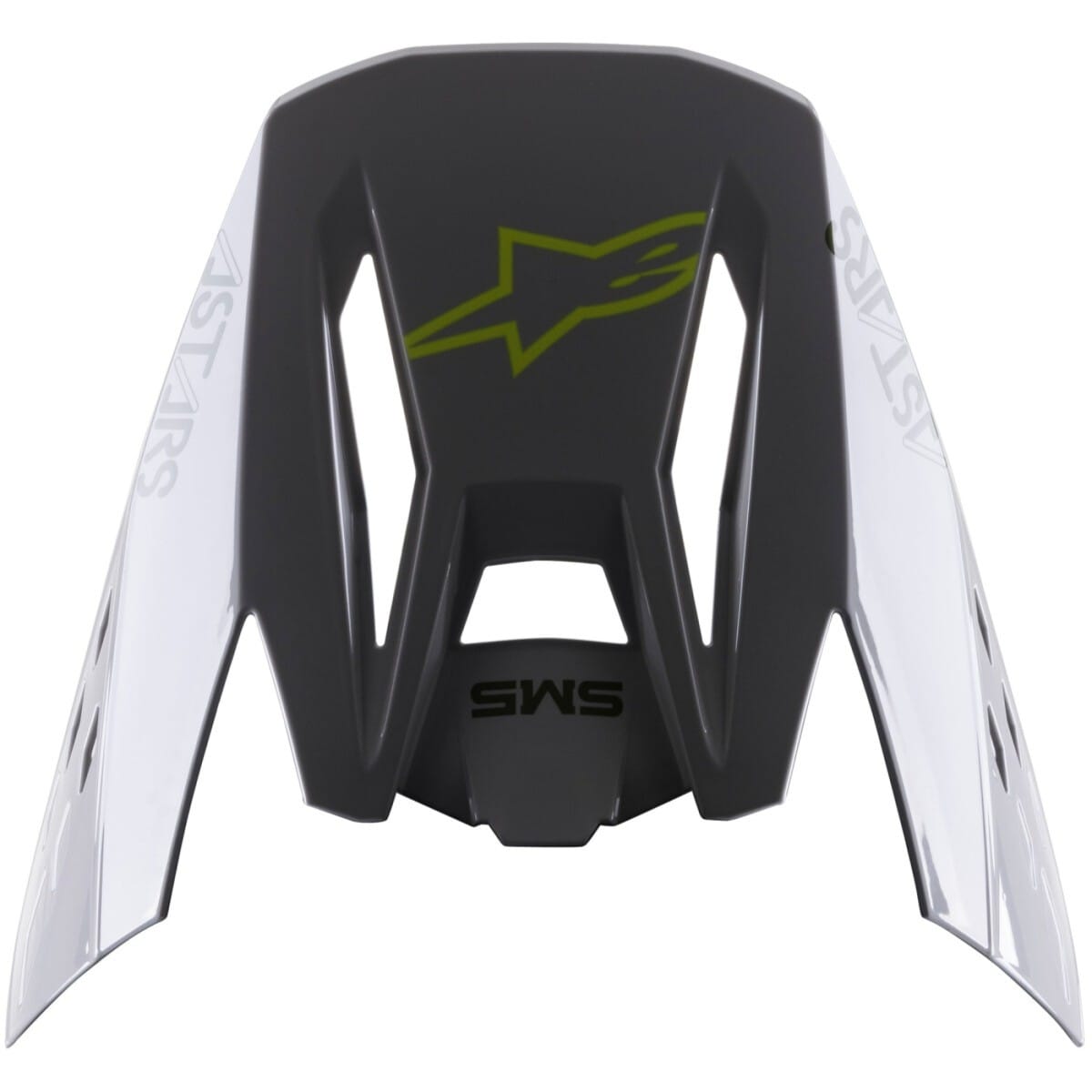 Casquette Cross Alpinestars S-M5 Bond Argenté Jaune Fluo Brillant