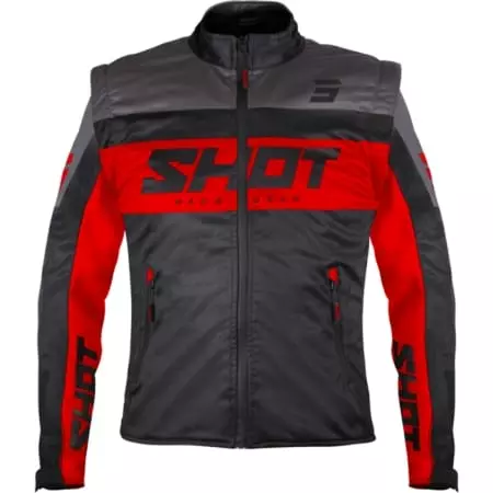 Veste Cross Shot Softshell Lite Noir Rouge