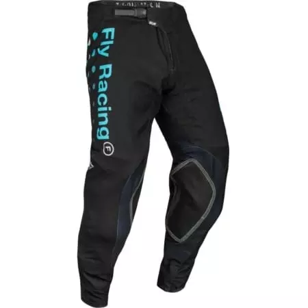 Pantalon Cross Fly Racing Evolution DST Strobe Noir Bleu Electrique - Equipement Cross FLY RACING