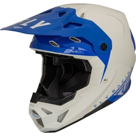 Casque Cross Fly Racing Formula CP Slant Gris Bleu - Casque Cross FLY RACING