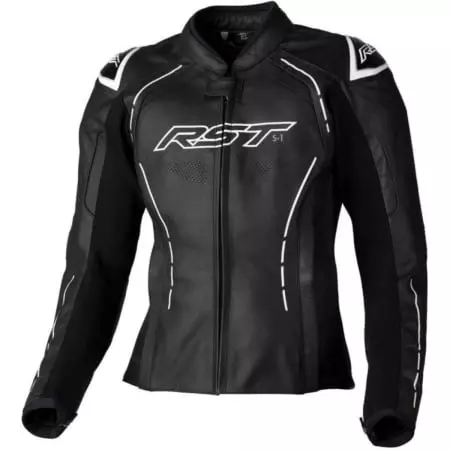 Blouson Femme RST S1 CE Noir Blanc