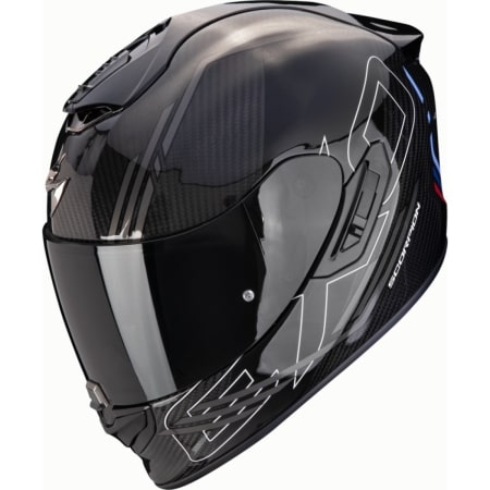 Casque Scorpion Exo-1400 Evo II Carbon Air Reika Noir Argent Bleu