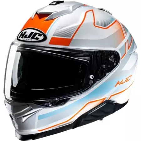 Casque HJC I71 Iorix MC27 Blanc Gris Orange