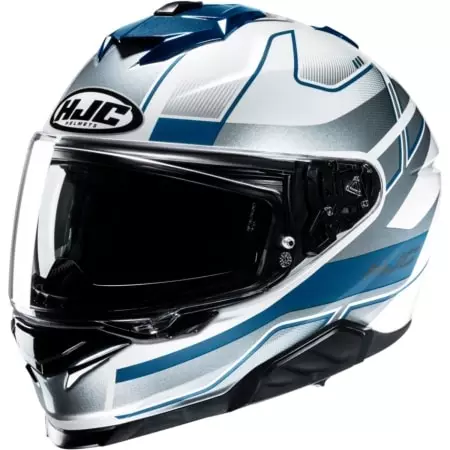 Casque HJC I71 Iorix MC2 Blanc Bleu Gris