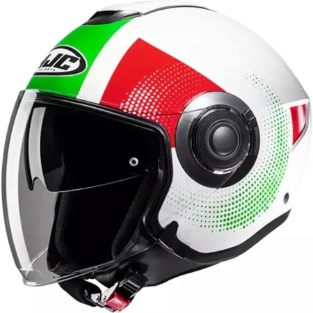 Casque HJC I40N Pyle MC41 Blanc Rouge Vert