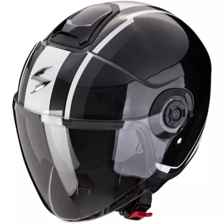 Casque Scorpion Exo-City II Vel Métal Noir Blanc