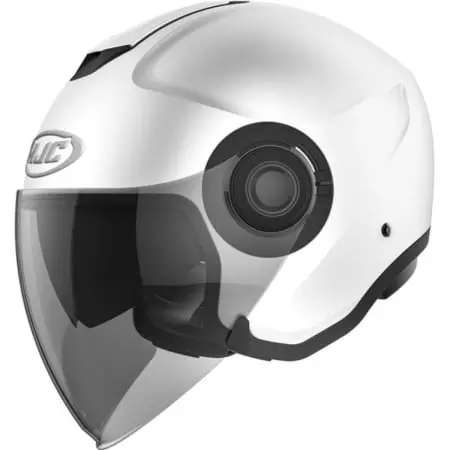 Casque HJC I40N Uni Semi Flat Blanc Perlé