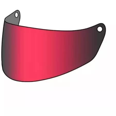 Visière HJC HJ-43 I31 / F31 Iridium Rouge
