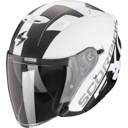 Casque Scorpion Exo-230 QR Blanc Noir