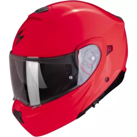 Casque Scorpion Exo-930 Evo Solid Rouge Fluo - Casque Transformable SCORPION