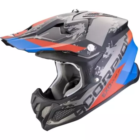 Casque Cross Scorpion VX-22 Air CX Noir Bleu Rouge