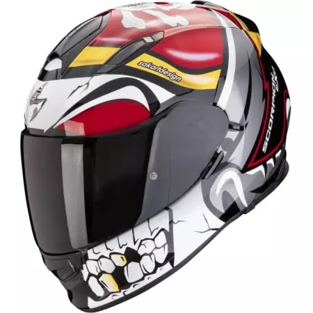 Casque Scorpion Exo-491 Pirate Rouge