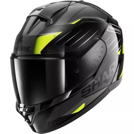 Casque Shark Ridill 2 Bersek Noir Anthracite Jaune