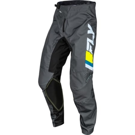 Pantalon Cross Fly Racing Kinetic Prix Gris Anthracite Jaune - Equipement Cross FLY RACING
