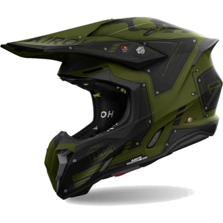 Casque Cross Airoh Twist 3 Military Kaki Mat