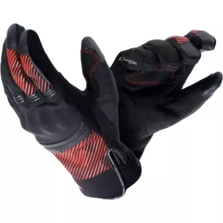 Gants Dainese Fulmine D-Dry Noir Rouge