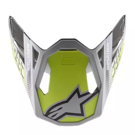 Casquette Cross Alpinestars Supertech S-M8 Triple Argenté Noir Jaune Fluo M&G