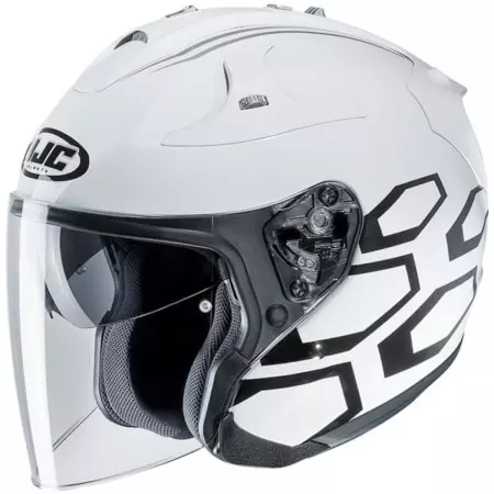 Casque HJC FG-Jet Dukas MC10 Blanc - Casque Jet HJC