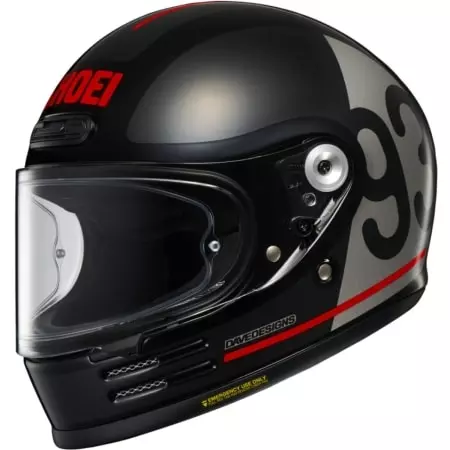 Casque Shoei Glamster 06 MM93 Collection Classic TC-5 Noir Gris - Casque Intégral SHOEI