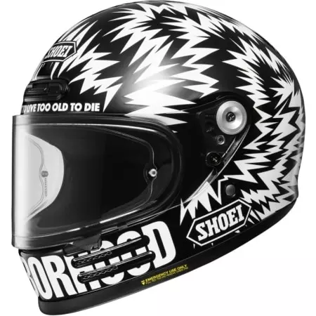 Casque Shoei Glamster 06 Neighborhood X DSC TC-5 Noir Blanc